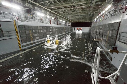 Orion Underway Recovery Test for EFT-1