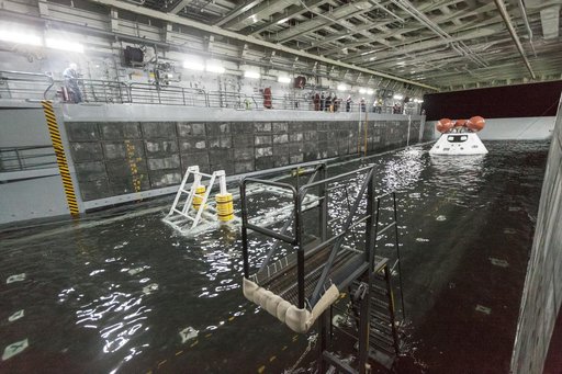 Orion Underway Recovery Test for EFT-1