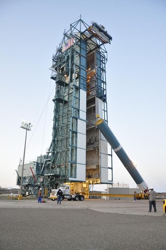 OCO-2 Booster on Stand