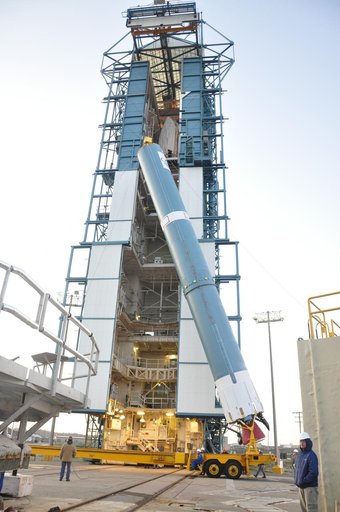 OCO-2 Booster on Stand