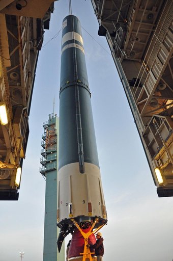 OCO-2 Booster on Stand