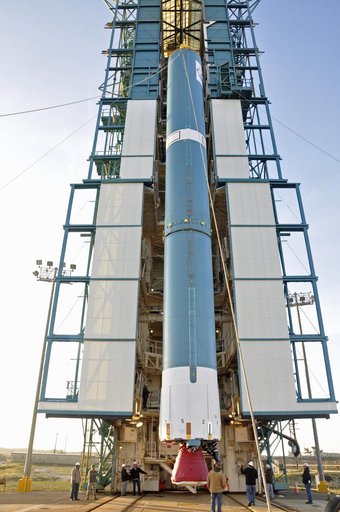 OCO-2 Booster on Stand