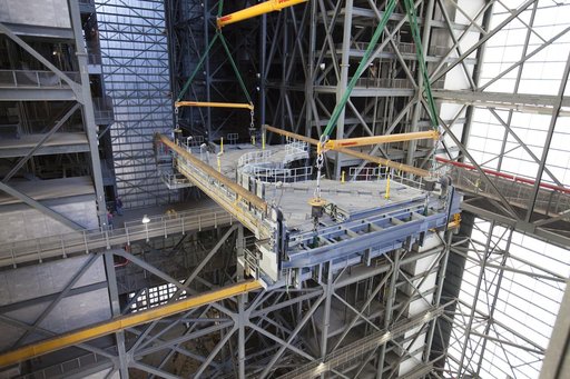 VAB Platform K(2) Lift & Install into Highbay 3