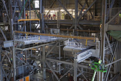 VAB Platform K(2) Lift & Install into Highbay 3