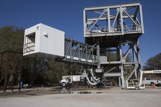 CCP Boeing/ULA Crew Access Arm Emergency Evacuation Water Test