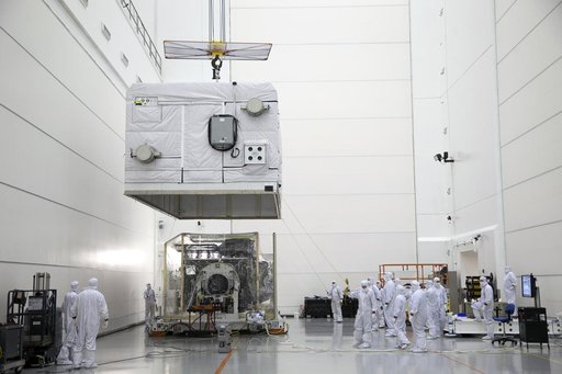 GOES-R Uncrating and Move to Vertical