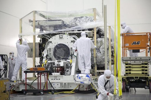 GOES-R Uncrating and Move to Vertical