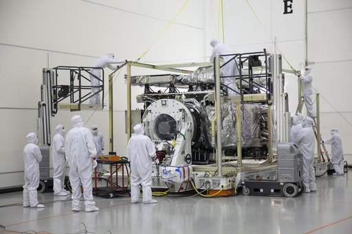 GOES-R Uncrating and Move to Vertical