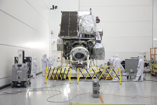 GOES-R Uncrating and Move to Vertical