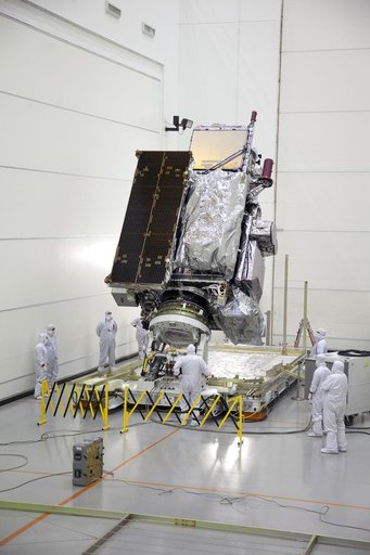 GOES-R Uncrating and Move to Vertical