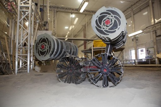 RASSOR Demonstration in Regolith Bin