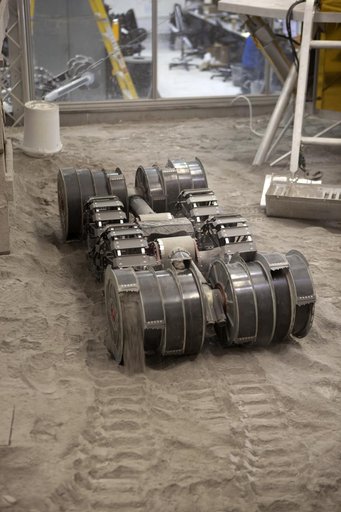 RASSOR Demonstration in Regolith Bin