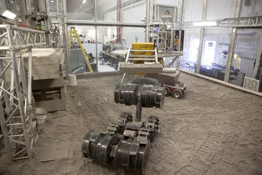 RASSOR Demonstration in Regolith Bin