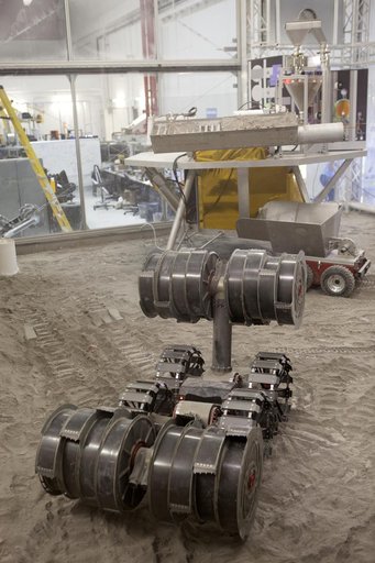 RASSOR Demonstration in Regolith Bin