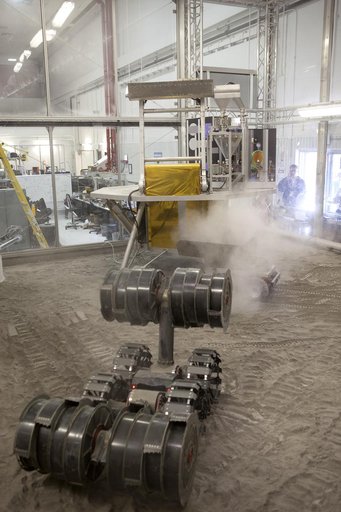 RASSOR Demonstration in Regolith Bin