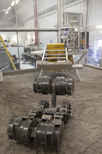 RASSOR Demonstration in Regolith Bin