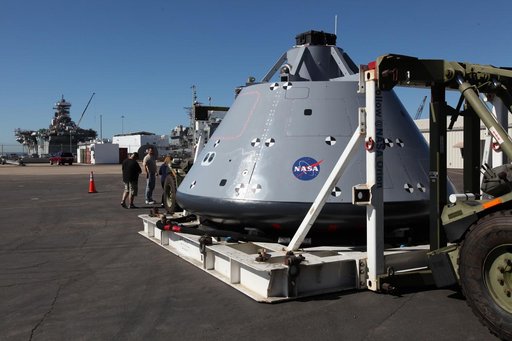 Orion Underway Recovery Test 5 (URT-5) - Orion Boiler Plate Test