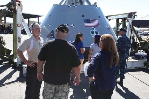 Orion Underway Recovery Test 5 (URT-5) - Orion Boiler Plate Test