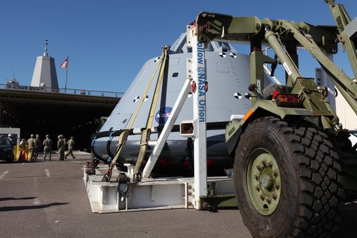 Orion Underway Recovery Test 5 (URT-5) - Orion Boiler Plate Test