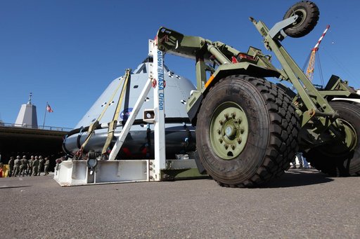 Orion Underway Recovery Test 5 (URT-5) - Orion Boiler Plate Test