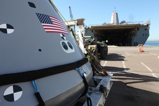 Orion Underway Recovery Test 5 (URT-5) - Orion Boiler Plate Test