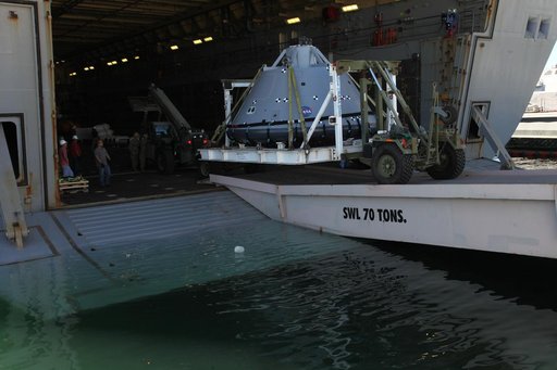 Orion Underway Recovery Test 5 (URT-5) - Orion Boiler Plate Test