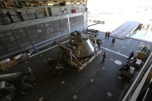 Orion Underway Recovery Test 5 (URT-5) - Orion Boiler Plate Test