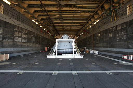 Orion Underway Recovery Test 5 (URT-5) - Orion Boiler Plate Test
