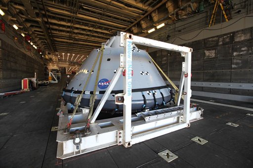 Orion Underway Recovery Test 5 (URT-5) - Orion Boiler Plate Test