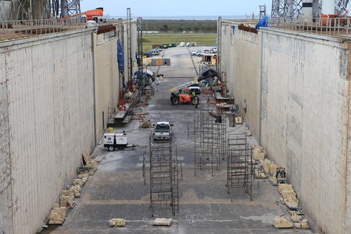 Pad 39B Flame Trench Brick Work