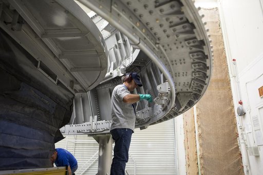 Orion EM-1 Booster Preps - Aft Skirt Preps/Painting