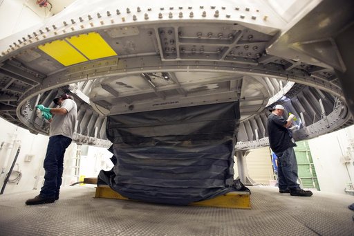 Orion EM-1 Booster Preps - Aft Skirt Preps/Painting