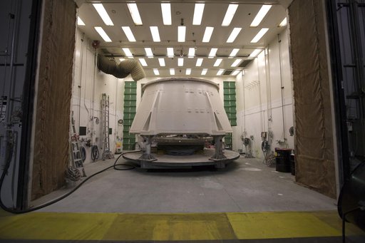 Orion EM-1 Booster Preps - Aft Skirt Preps/Painting