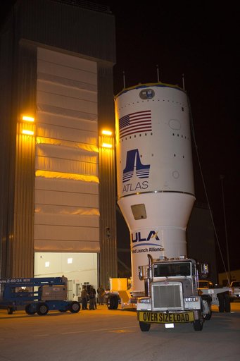 GOES-R Atlas V Centaur Transport from DOCC to VIF at Pad 41