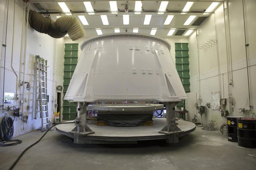 Orion EM-1 Booster Preps - Aft Skirt Preps/Painting
