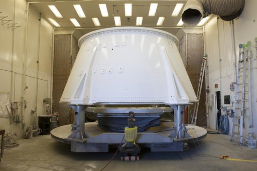 Orion EM-1 Booster Preps - Aft Skirt Preps/Painting
