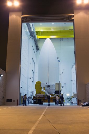 GOES-R Transport from Astrotech to VIF at Pad 41