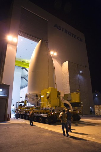 GOES-R Transport from Astrotech to VIF at Pad 41