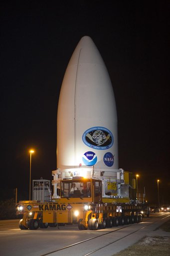 GOES-R Transport from Astrotech to VIF at Pad 41