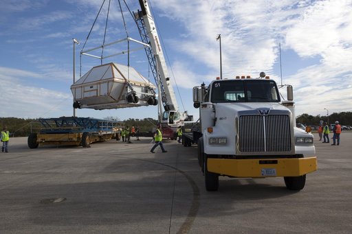 Orion Crew Module Structural Test Article Offload