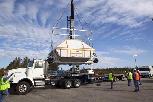 Orion Crew Module Structural Test Article Offload