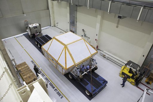 Orion Crew Module Structural Test Article Transport from SLF to