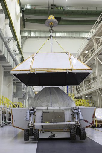 Orion Crew Module Structural Test Article Lift & Uncrating