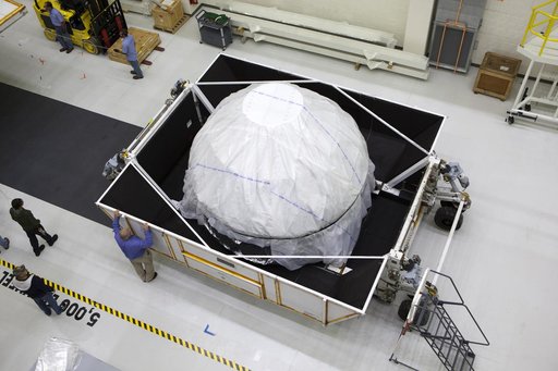 Orion Crew Module Structural Test Article Lift & Uncrating