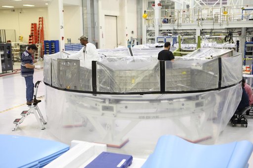 Orion EM-1 Crew Module Adapter Move to Clean Room