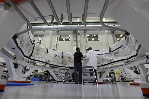 Orion EM-1 Crew Module Adapter Move to Clean Room