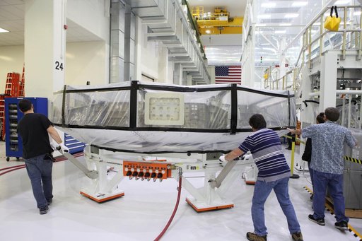 Orion EM-1 Crew Module Adapter Move to Clean Room