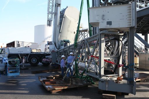 Core Stage Inter-Tank Umbilical Installation