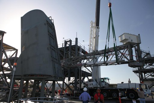 Core Stage Inter-Tank Umbilical Installation