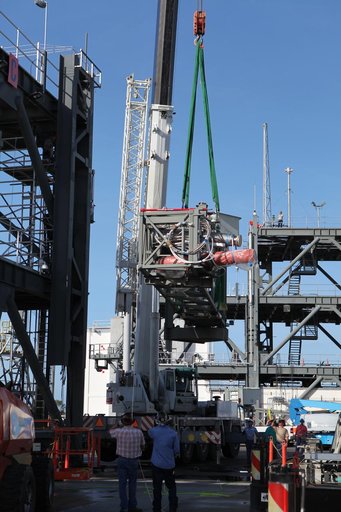 Core Stage Inter-Tank Umbilical Installation
